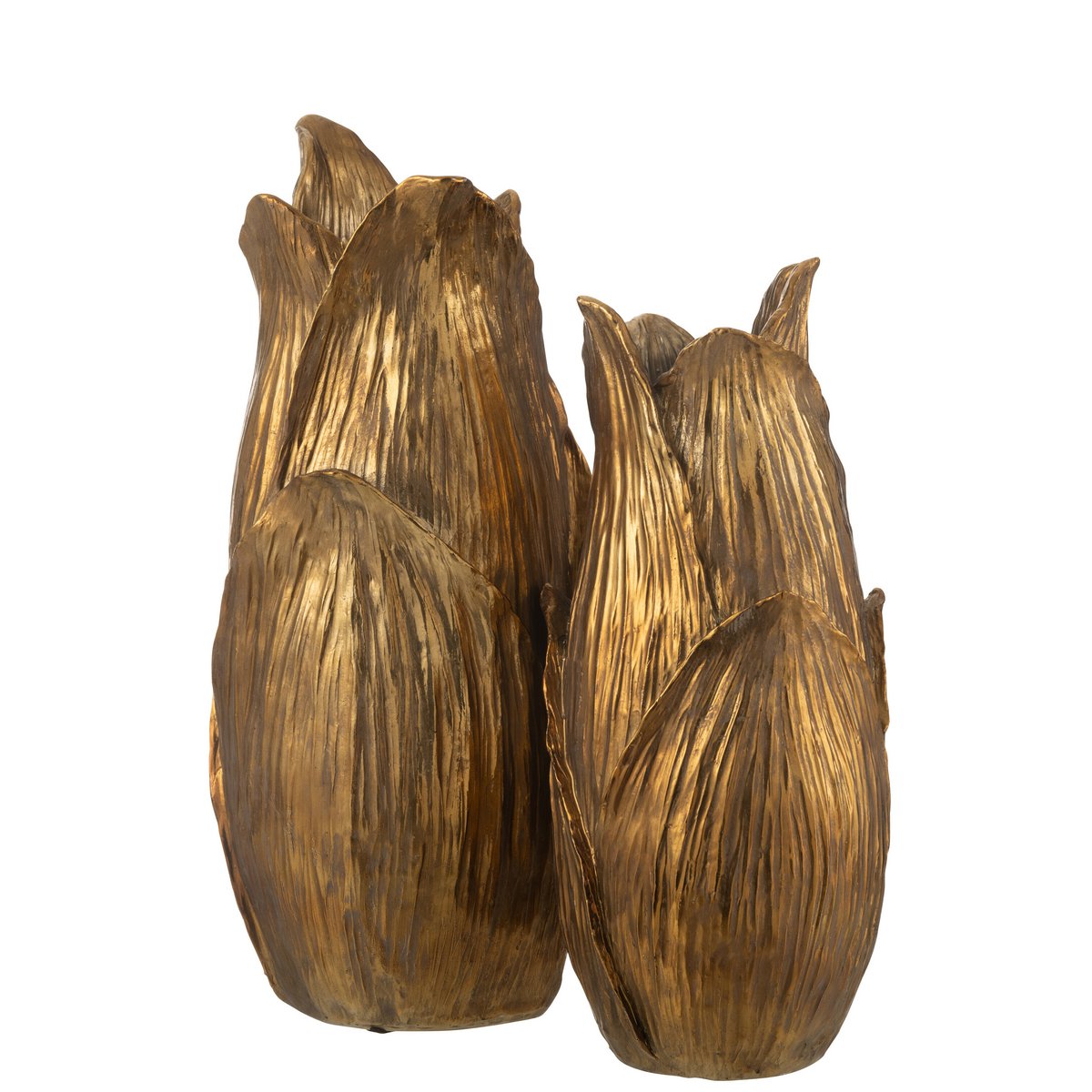 J-Line - Vaas Nebu Bloemblad Goud Large