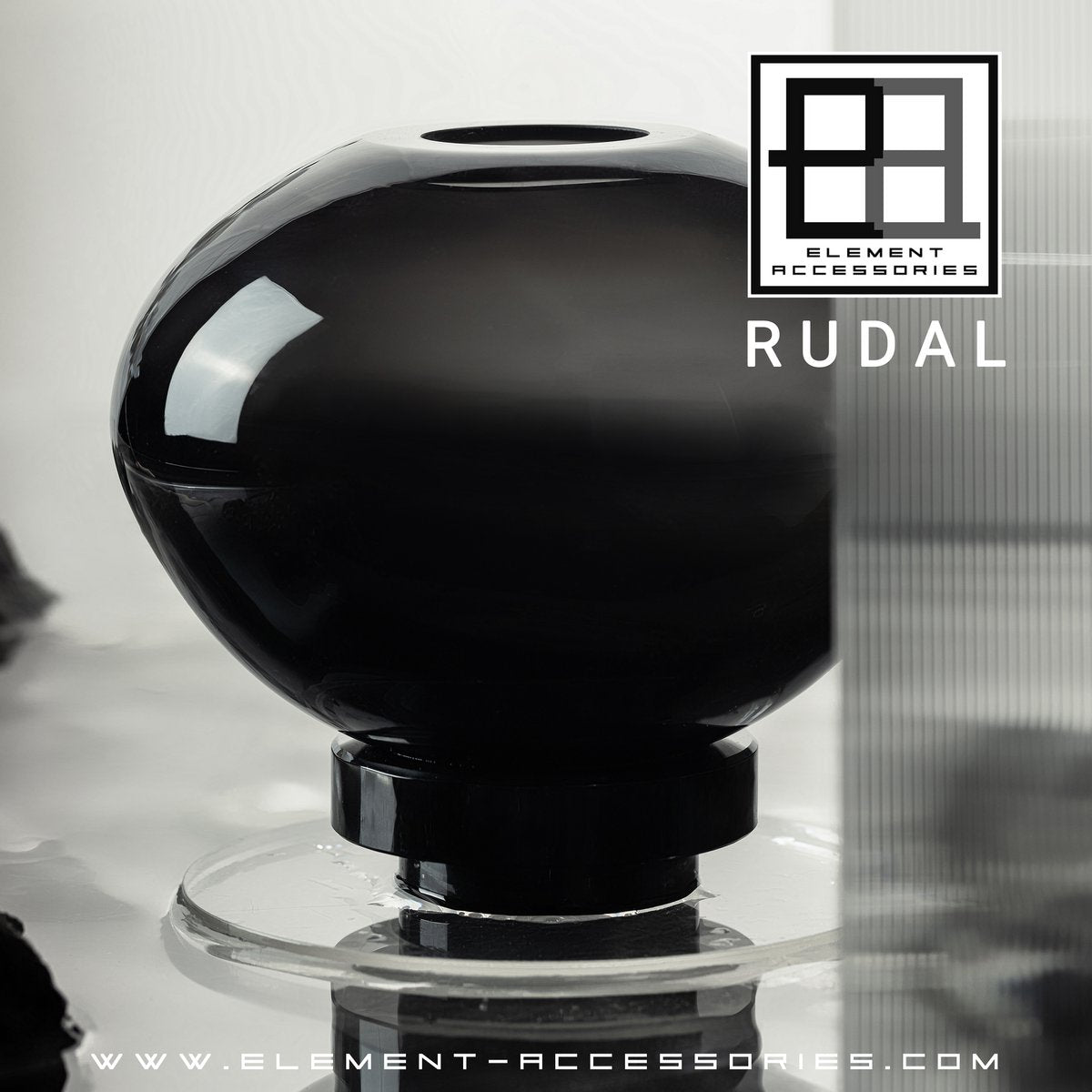 Element Accessories - Grote schaal modern innovatief design, RUD12ZW, luxe glas