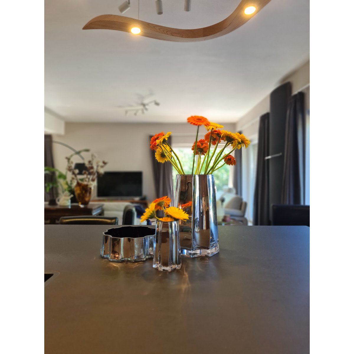 Element Accessories - Modern-Klassiek Luxe vaas, stijlvol design, LENOX 30 SILVER