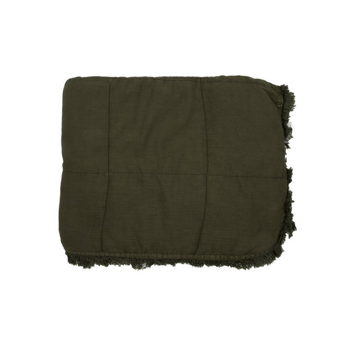 Mrs. Bloom - Plaid 'Rosie' (130cm x 170cm, Donker bos)