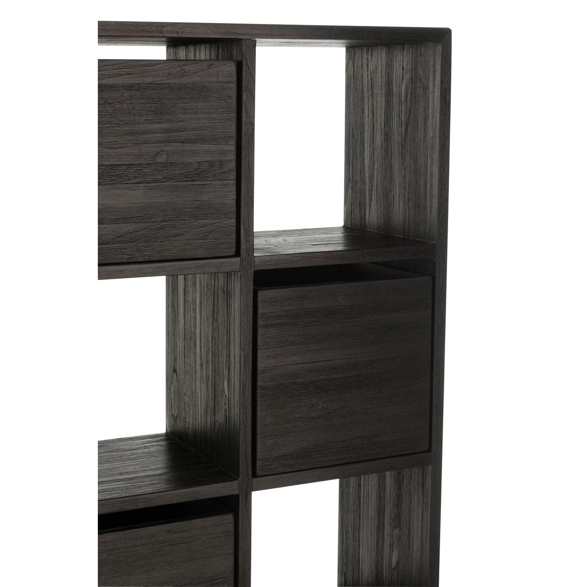 J-Line - Kast met lades 'Devin' (Zwart)