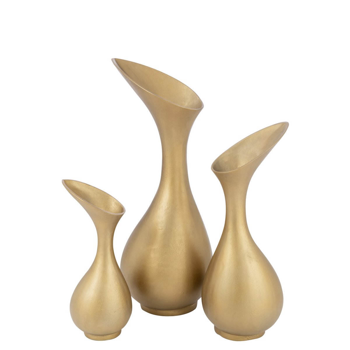 J-Line - Vaas Olivia - Aluminium - Goud - Large