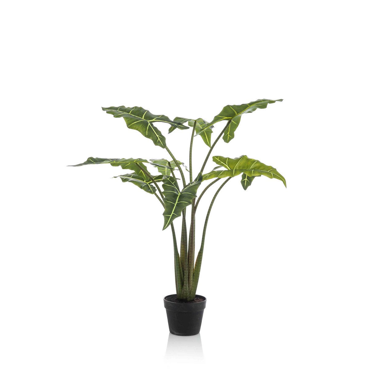 Green BoutiQ - Kunstplant - Alocasia Frydek - Olifantsoor - 120 cm
