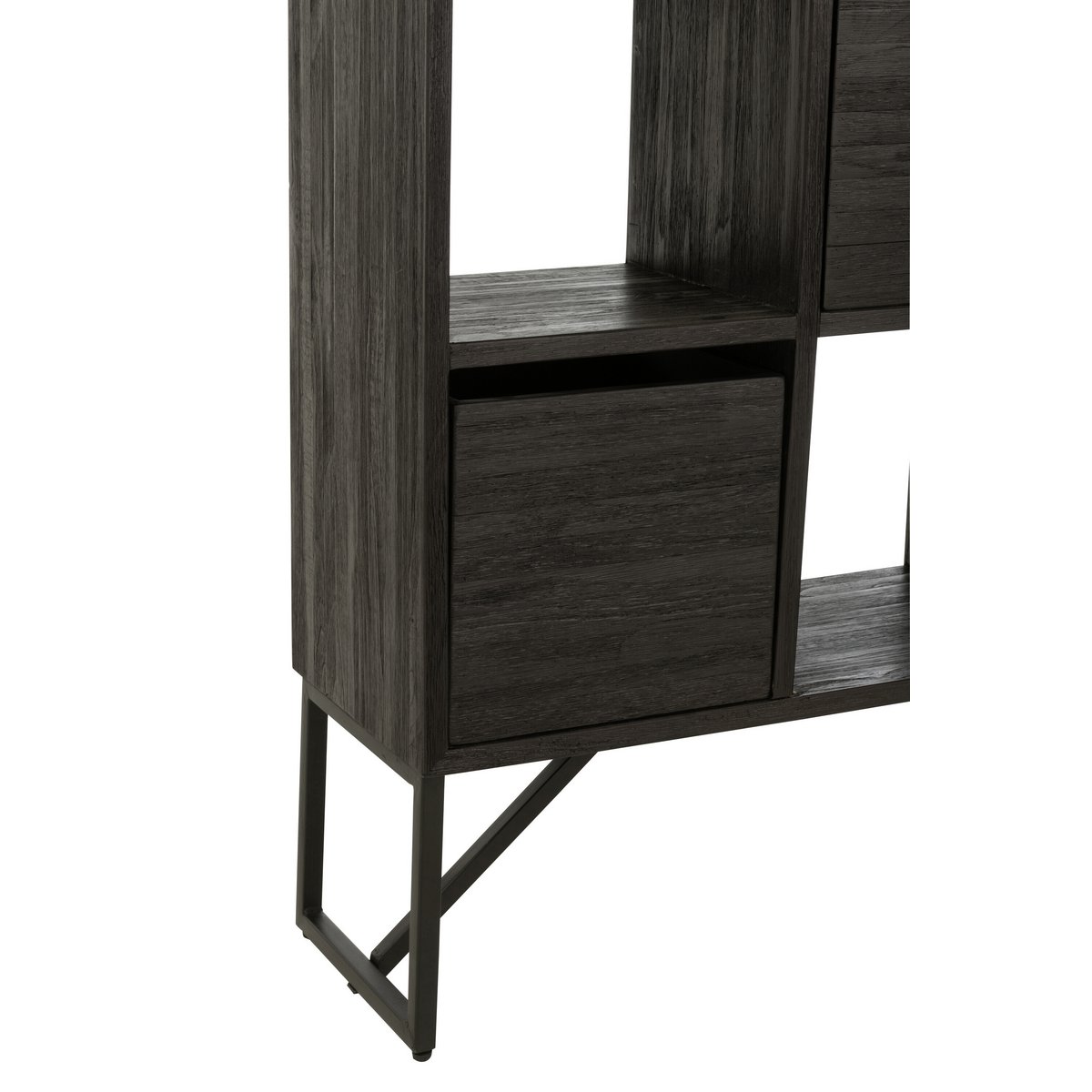 J-Line - Kast met lades 'Devin' (Zwart)