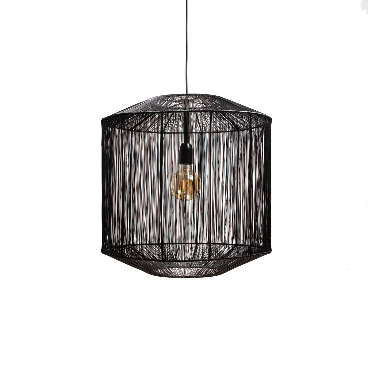 1304 Design - Hanglamp SENNA mat zwart Ø40x43cm