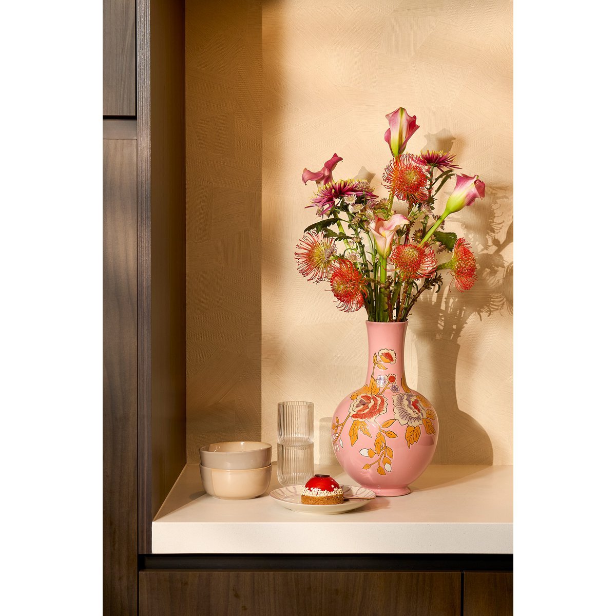 Mica Decorations - Eloise Vaas - H36 x Ø22 cm - Keramiek - Roze