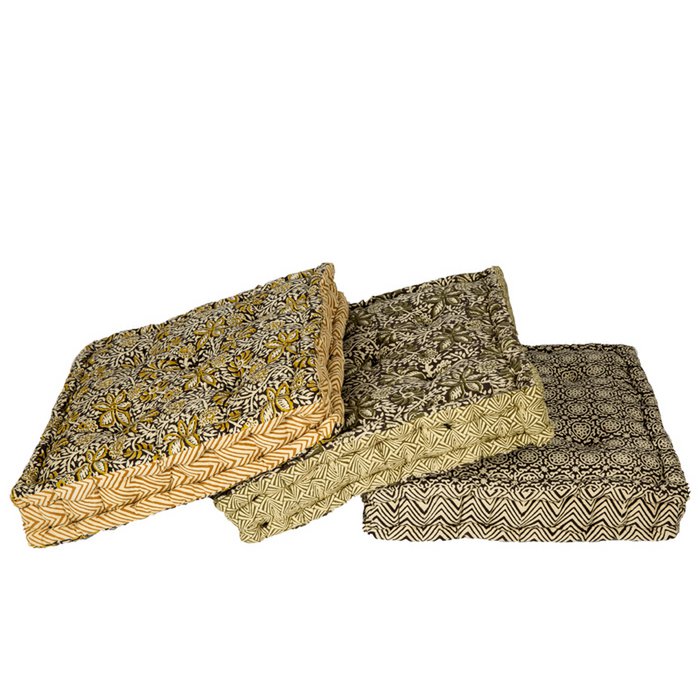 Mrs. Bloom - Boxkussen 'Evissa' (45cm x 45cm, Zwart)