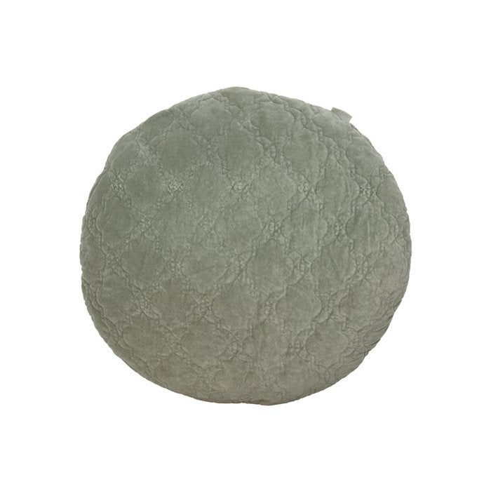 Mrs. Bloom - Fluwelen sierkussen 'Jade' (60cm, Oud groen)