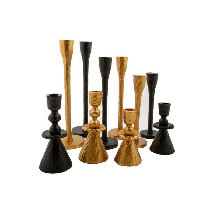 Mrs. Bloom - Kandelaar Dex L antiek goud