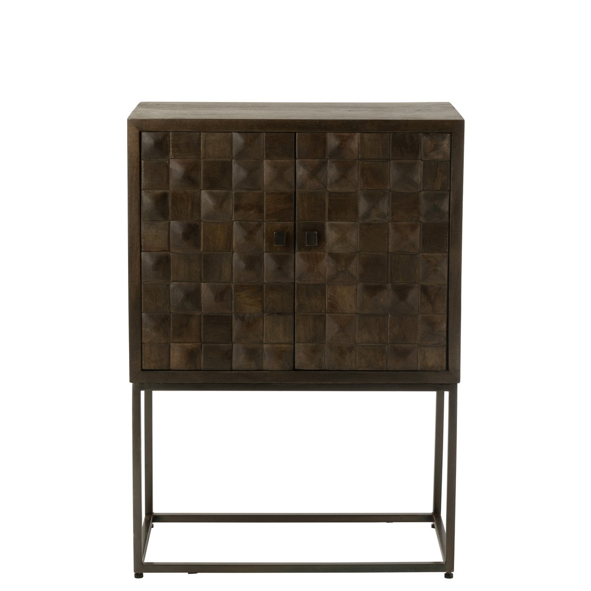 J-Line - Kast 'Pino' (Hout, Grijs)