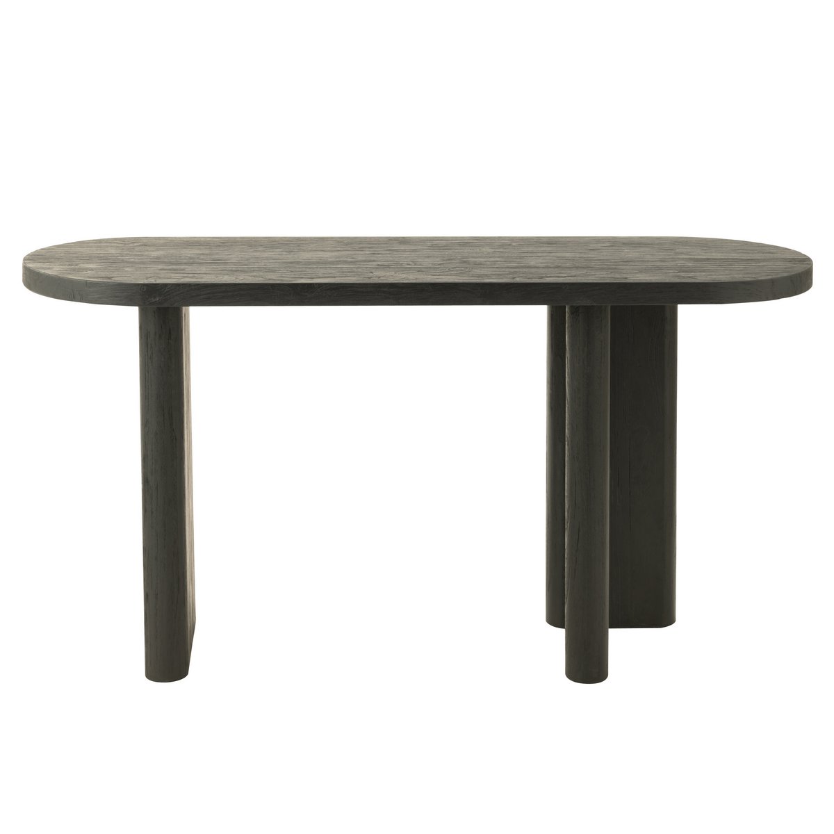 J-Line - Sidetable 'Teak' (Zwart, Hout)