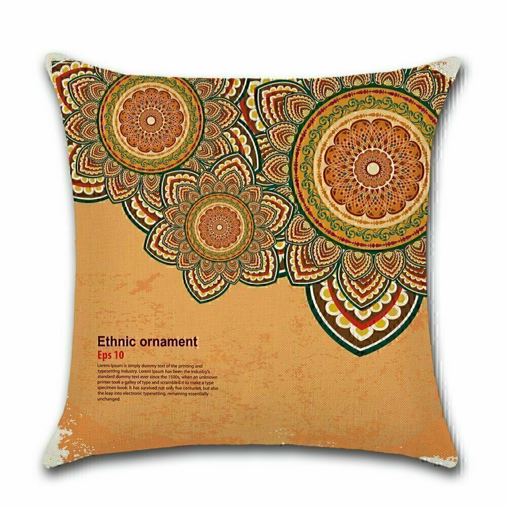 By Javy - Kussenhoes Marrakech - Geel & Bruin