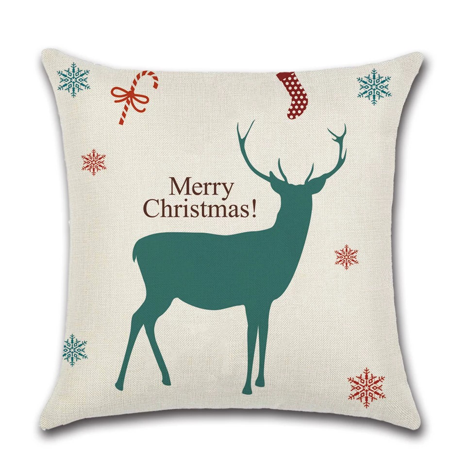 By Javy - Kussenhoes Kerst - Groen Hert