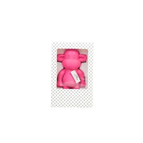 Housevitamin - Ornament - aap -beeldje 'de legende'- polyresin - roze - 20,5x13,5x35cm