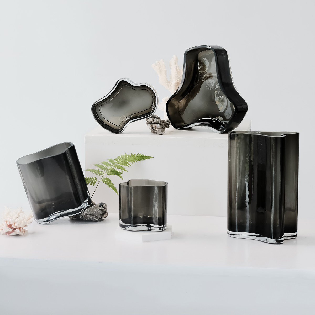 Element Accessories - Nieuwe moderne design kom, bord, geïnspireerd door CORAL en Aalto, COR06GR