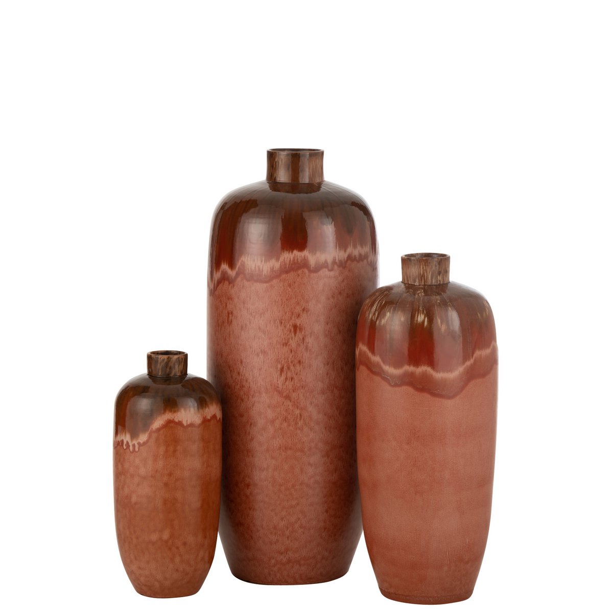 J-Line - Vaas 'Aline' (Maat L, Rood, Keramiek)