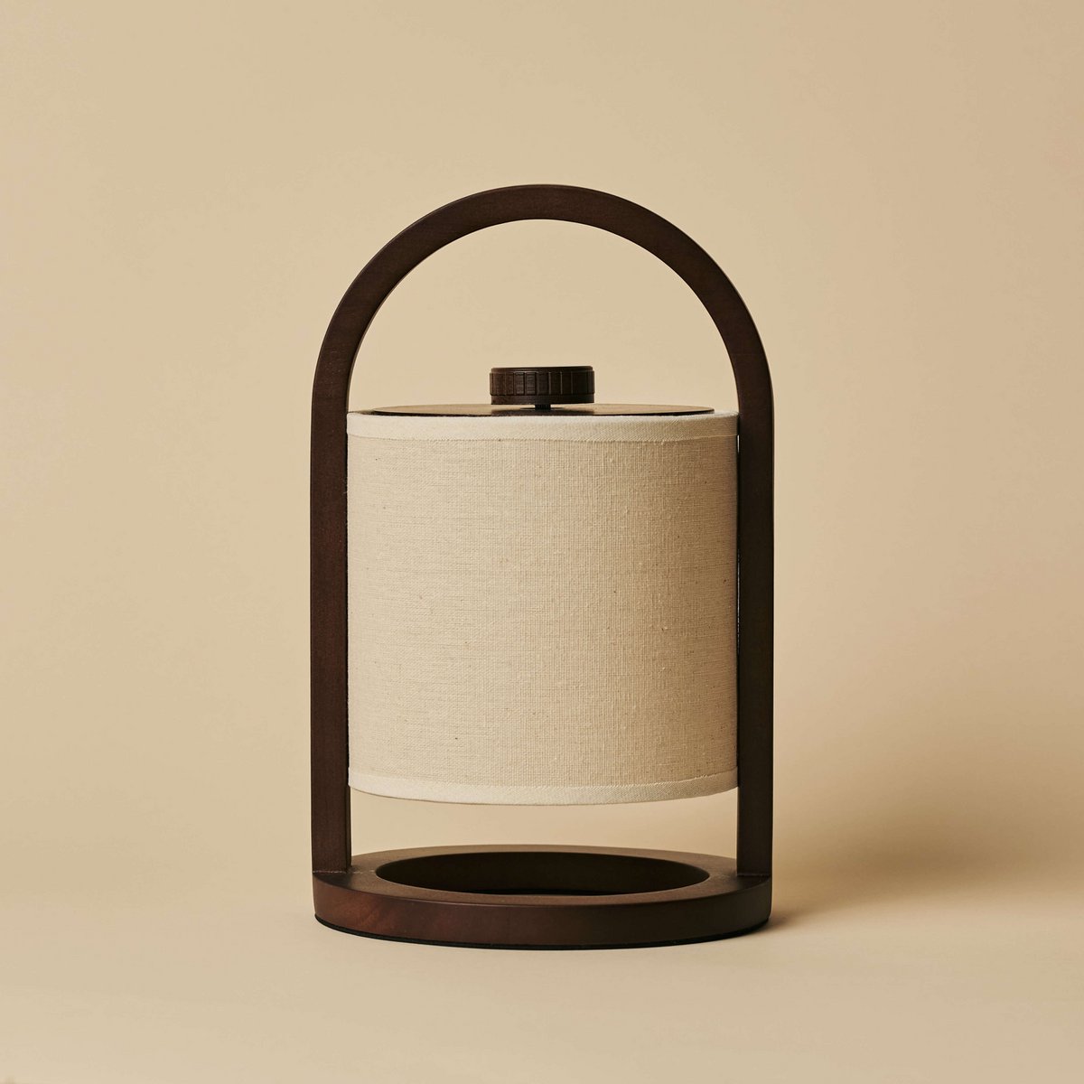 Tavellio-Amsterdam - River Donkerbruine Draadloze Houten Lamp – Oplaadbaar & Dimbaar