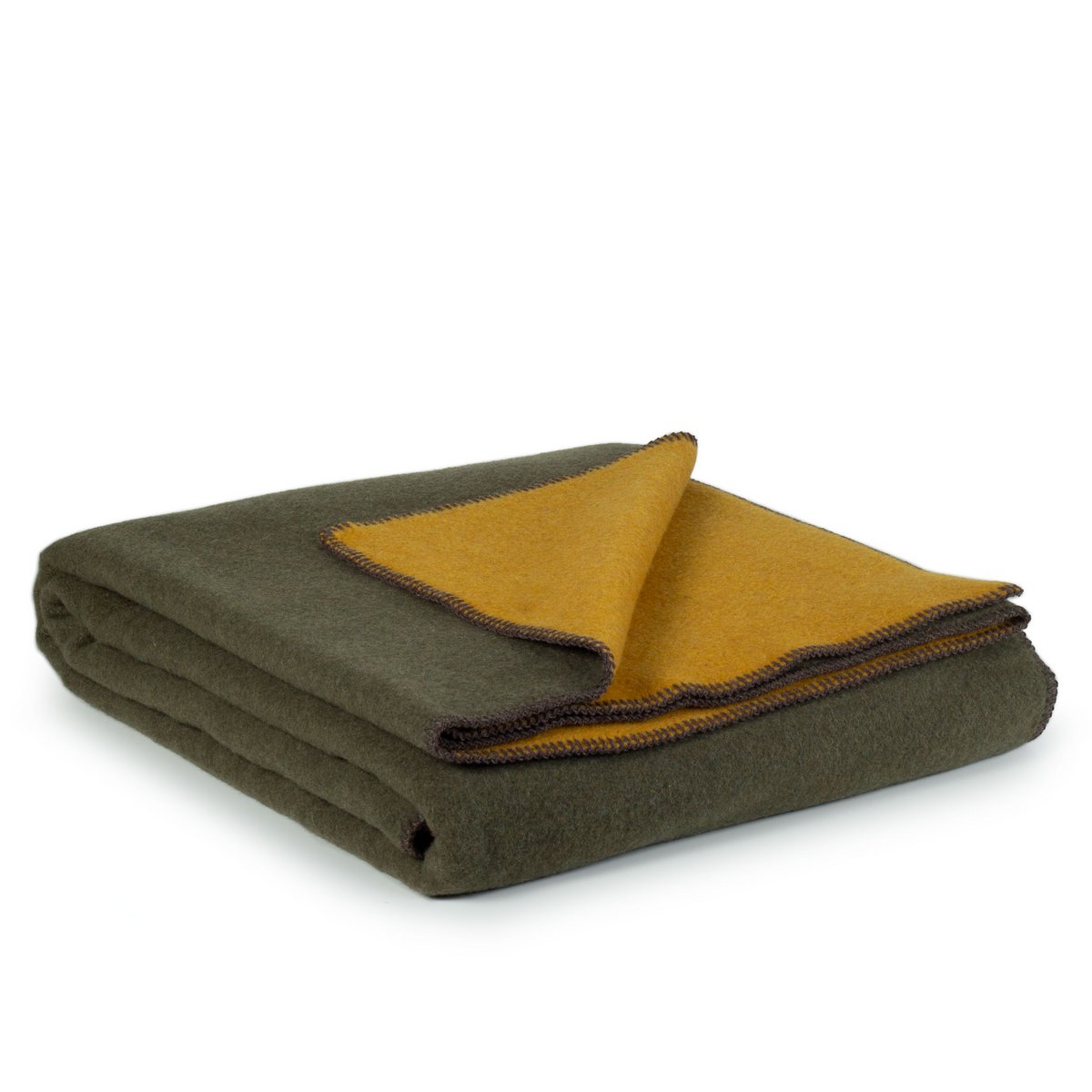 MoST Blankets - Wollen beddeken KHAKI MEADOW