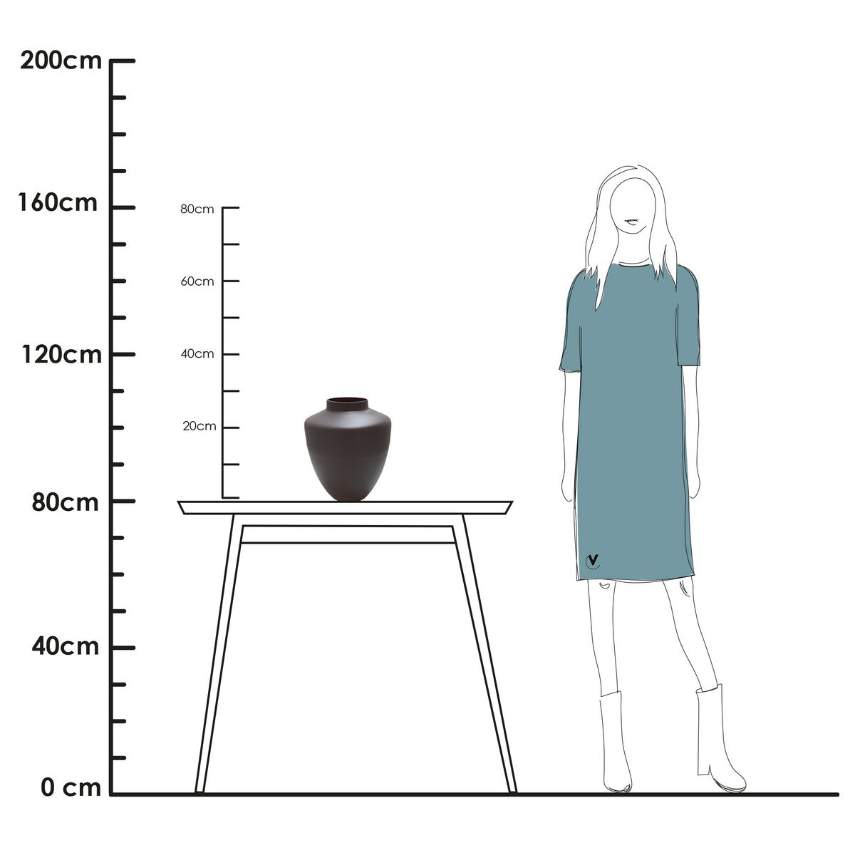 Vase the World - Vaas - Tugela matte earth