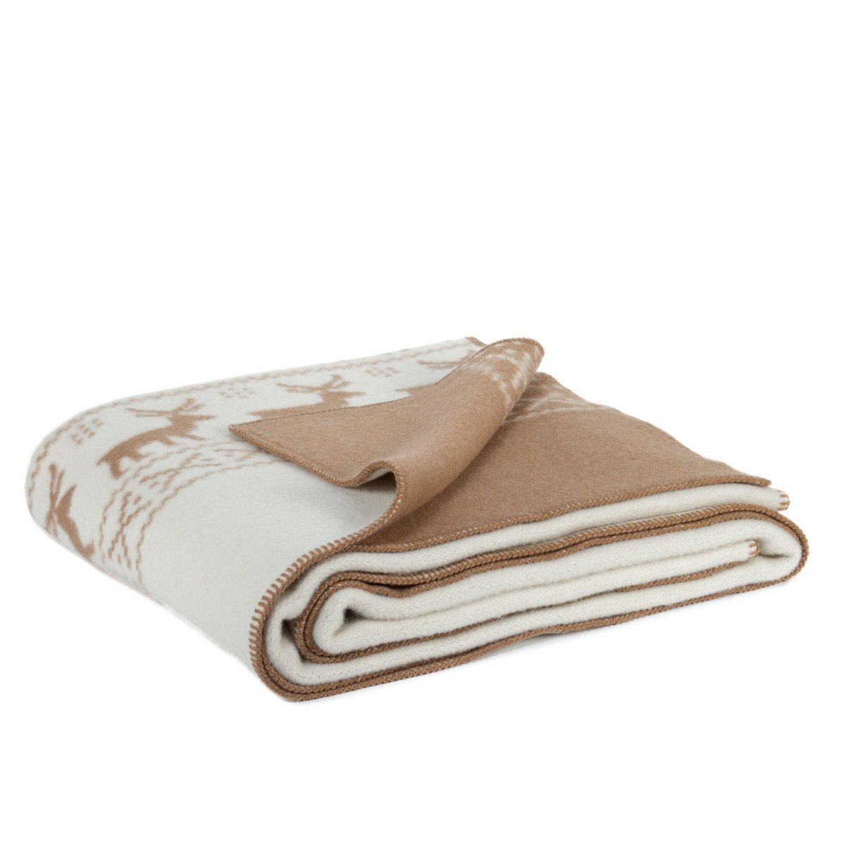 MoST Blankets - Wollen beddeken RENDEER - beige