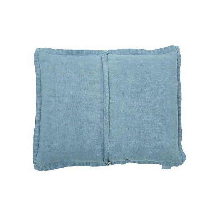 Mrs. Bloom - Linnen sierkussen 'Anna' (Faded blue, 50cm x 40cm)