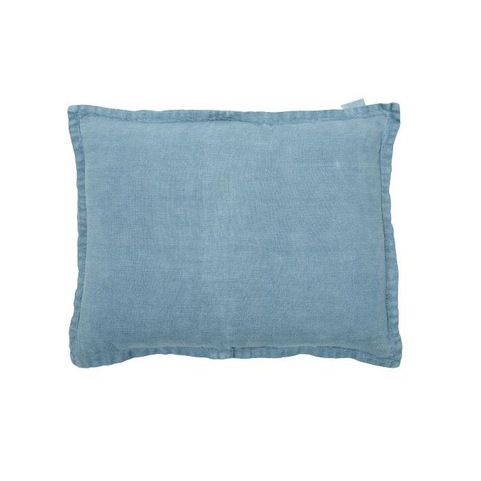 Mrs. Bloom - Linnen sierkussen 'Anna' (Faded blue, 50cm x 40cm)