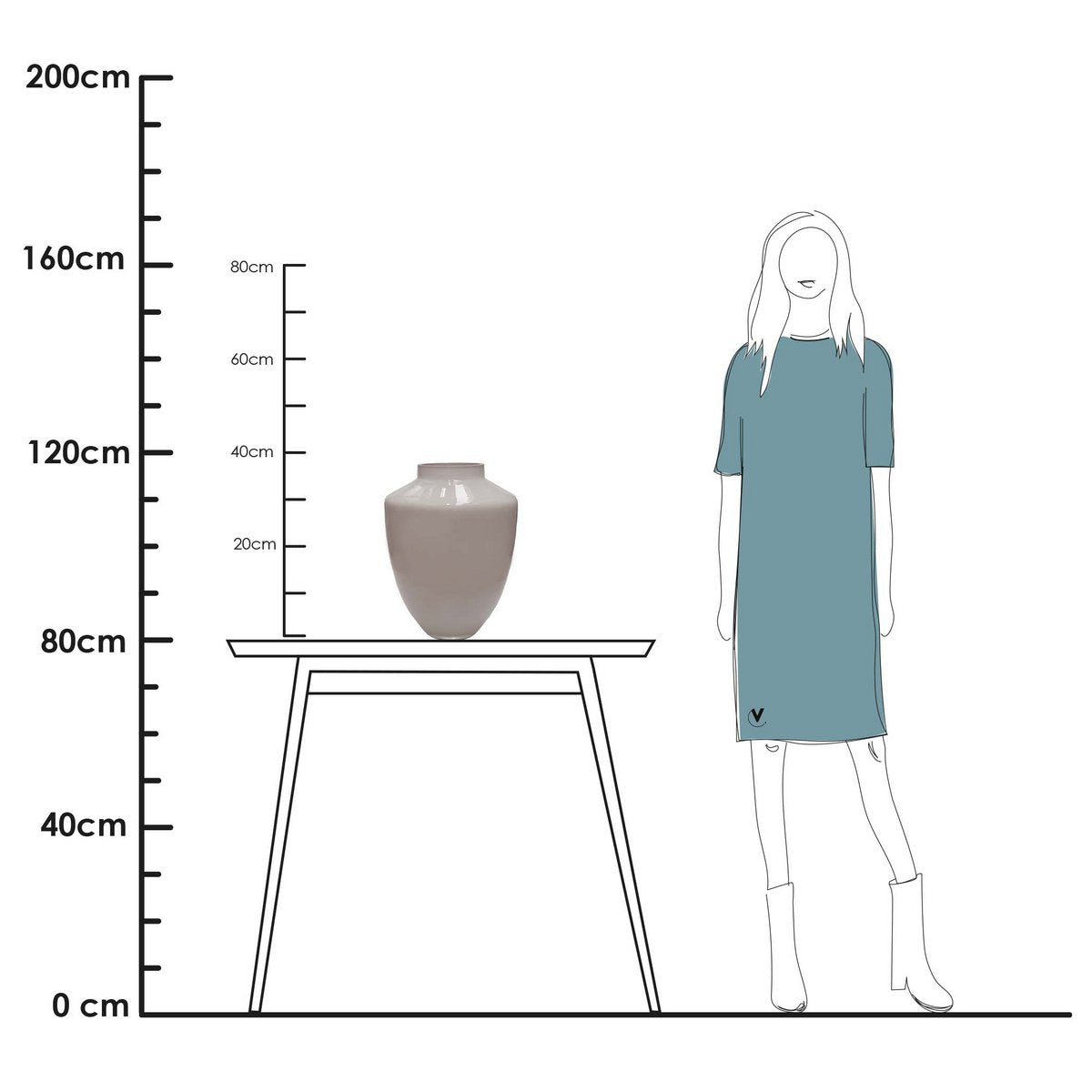 Vase the World - Vaas - Tugela matte ivory