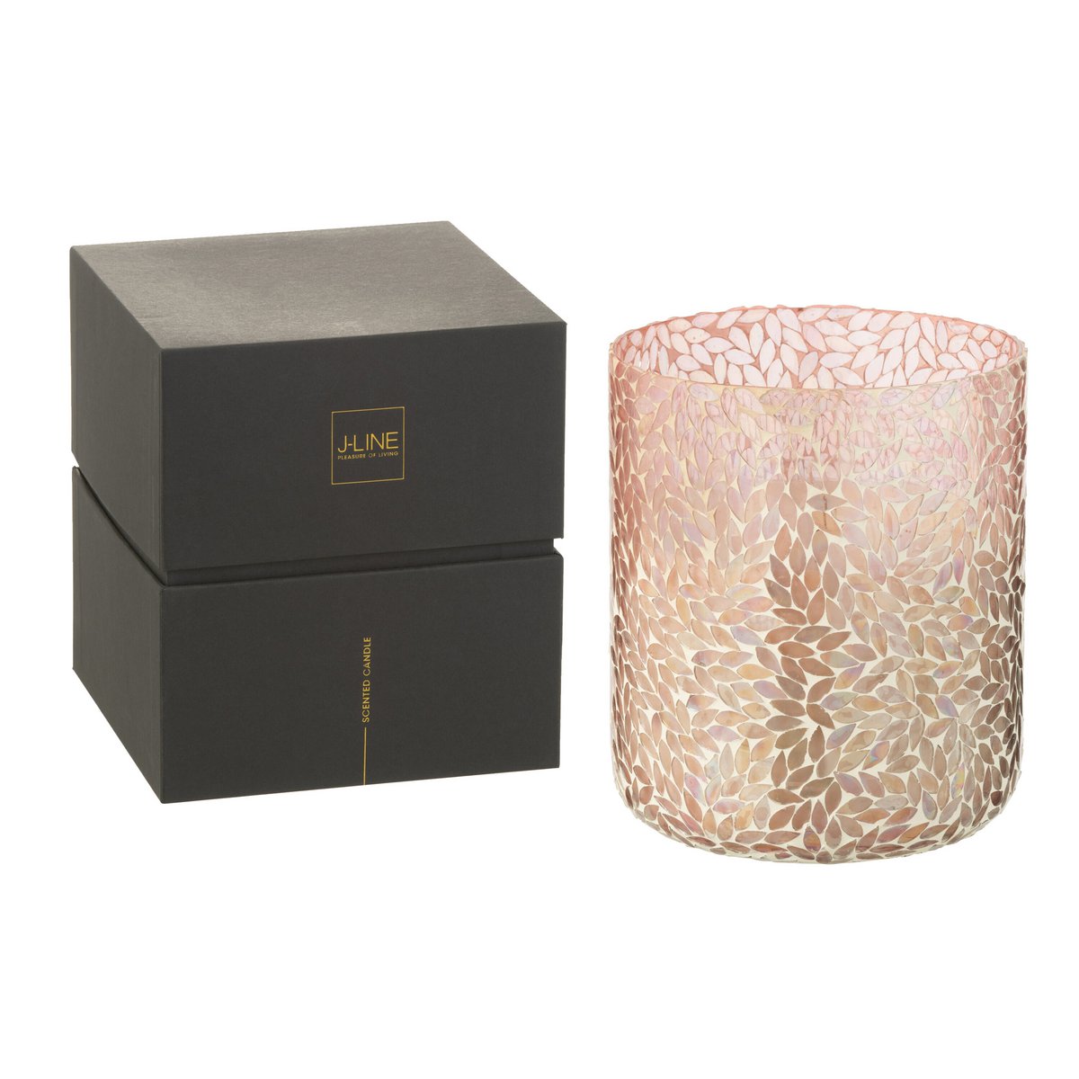 J-Line - Geurkaars 'Tender Rose' (Maat XL, 15 branduren)
