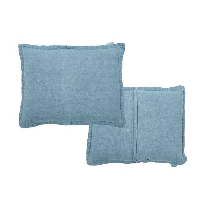 Mrs. Bloom - Linnen sierkussen 'Anna' (Faded blue, 50cm x 40cm)