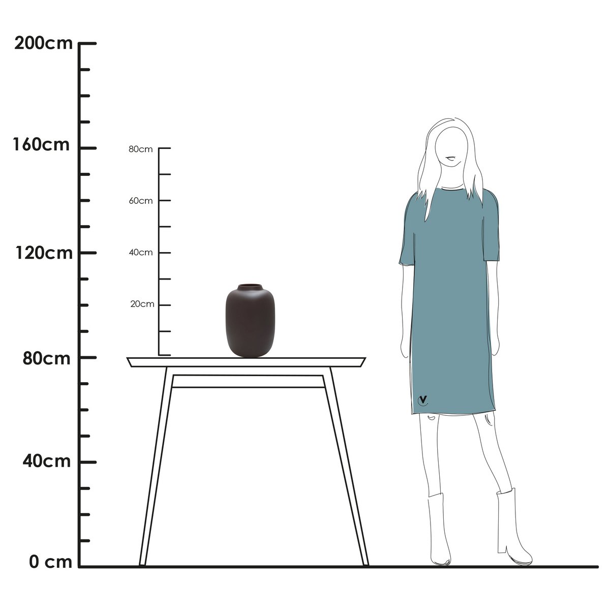 Vase the World - Vaas - Artic matte earth