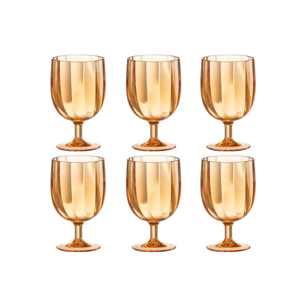 J-Line - Wijnglas - Plastic - Oranje