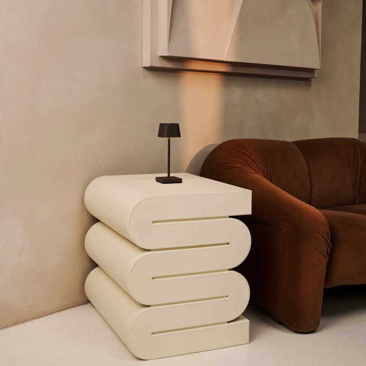 Tavellio-Amsterdam - Sarphati Mini Mocha Bruin - Draadloze tafellamp