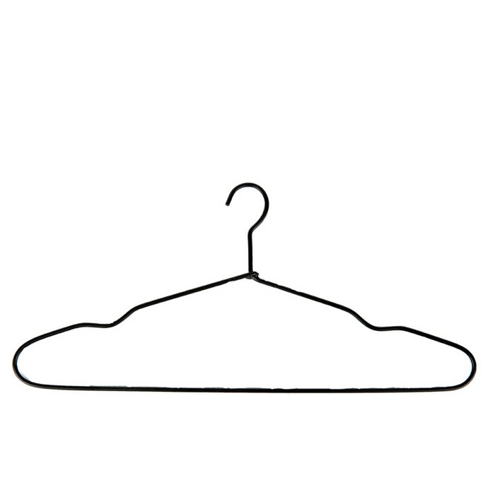 Mrs. Bloom - Kleerhanger 'Florence' (Set van 6, Zwart)