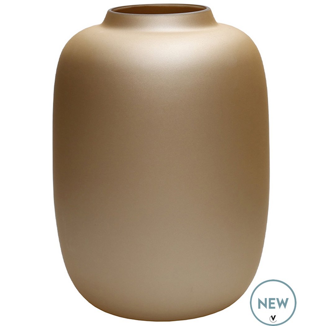 Vase the World - Vaas - Artic matte gold