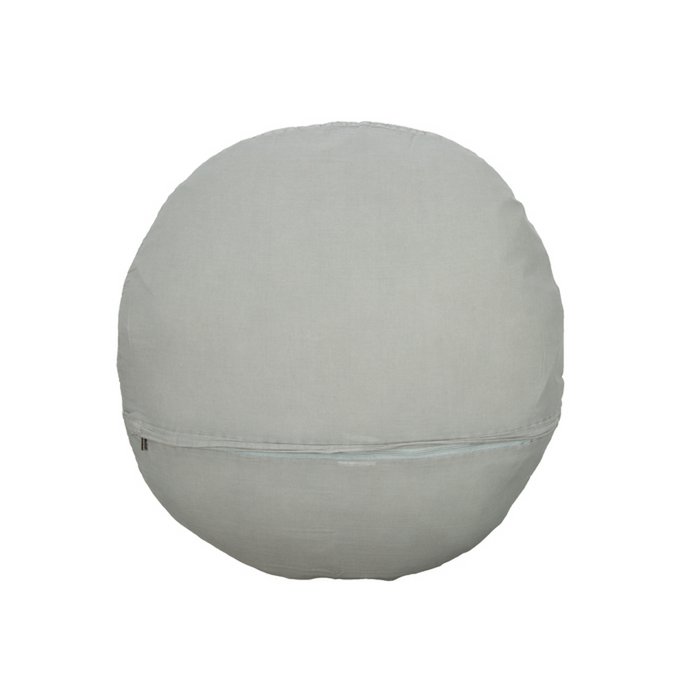 Mrs. Bloom - Katoenen sierkussen 'Jade' (60cm, Oud blauw)