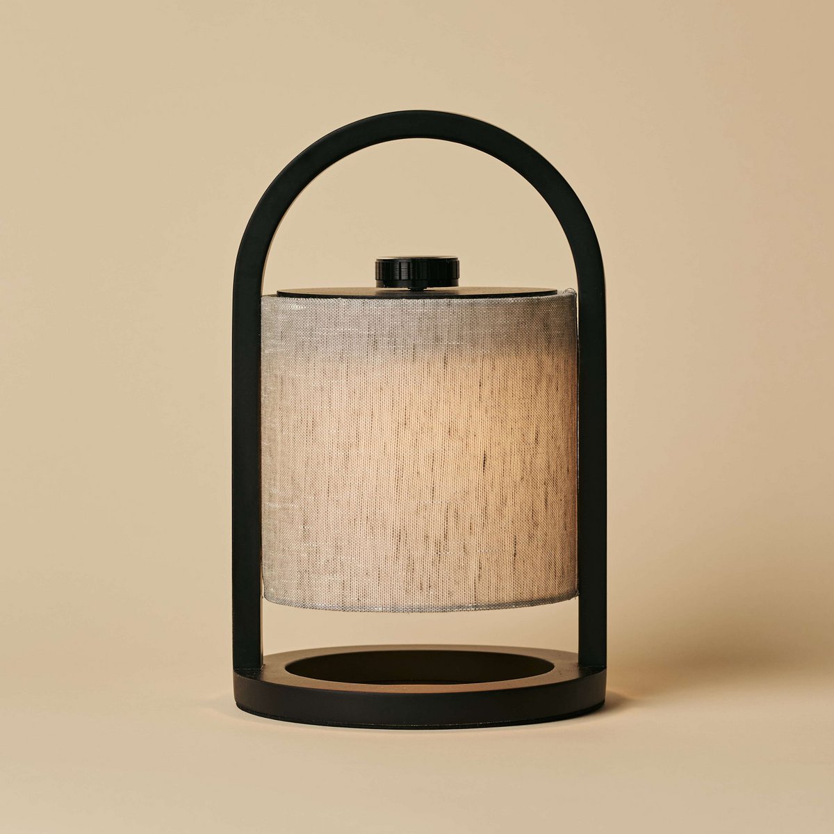 Tavellio-Amsterdam - River Black & Gray Wooden oplaadbare lamp - Dimable & snateloze licht
