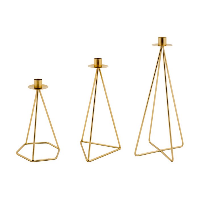 Mrs. Bloom - Kaarsenhouder Christian antiek goud XL