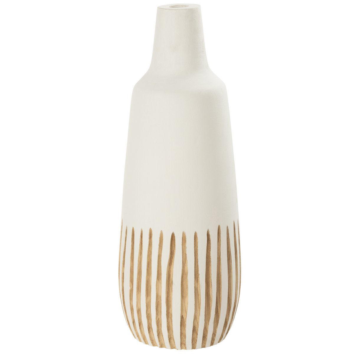 J-Line - Vaas Ying - Hout - Wit - Large - 56.00cm Hoog