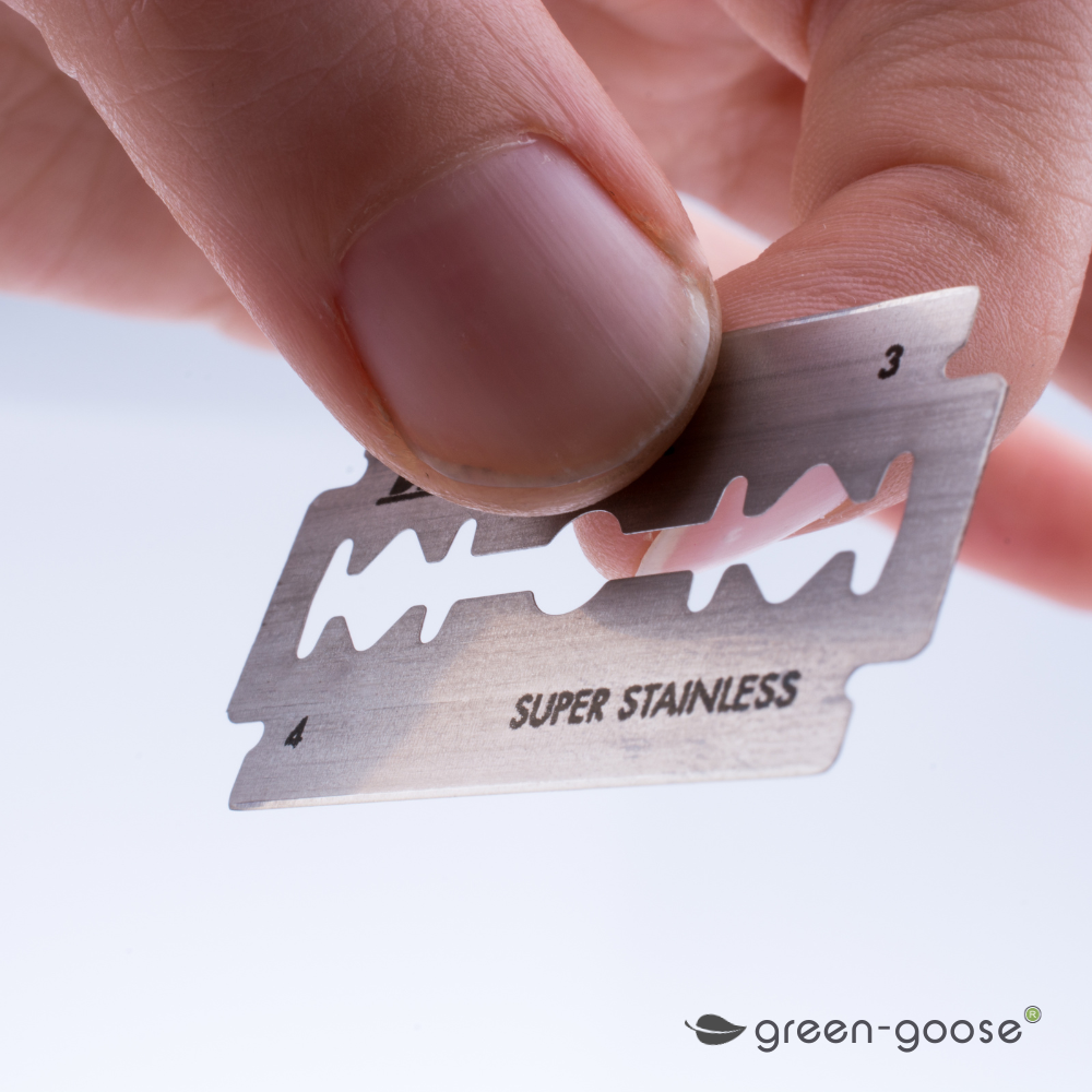 green-goose - Klassiek Scheermes met Scheerzeep en Scheerkwast - Bamboe