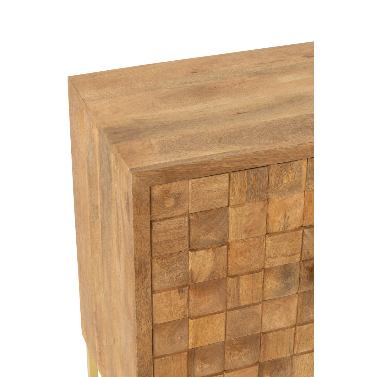 J-Line - Kast 'Nino' (Goud, Naturel)