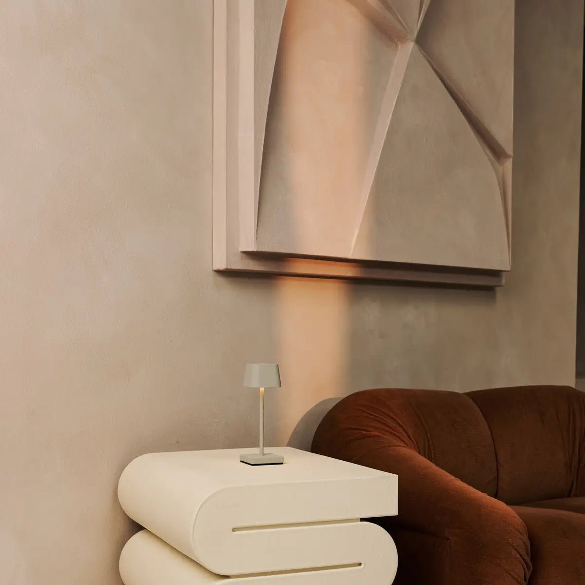 Tavellio-Amsterdam - Sarphati Mini Shadow Gray - Draadloze tafellamp