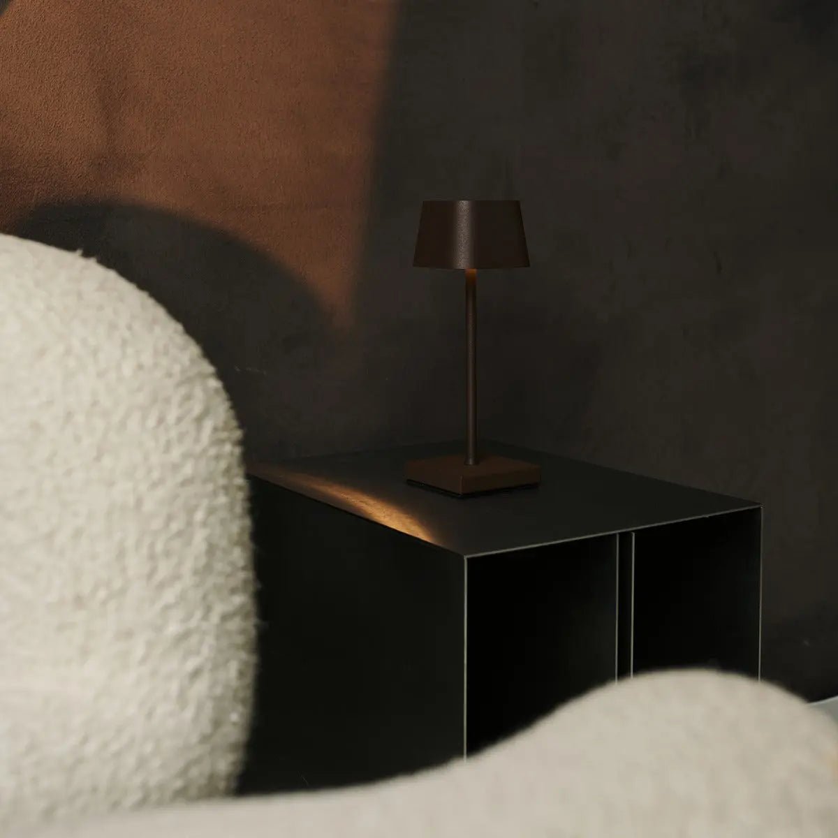 Tavellio-Amsterdam - Sarphati Mini Mocha Bruin - Draadloze tafellamp