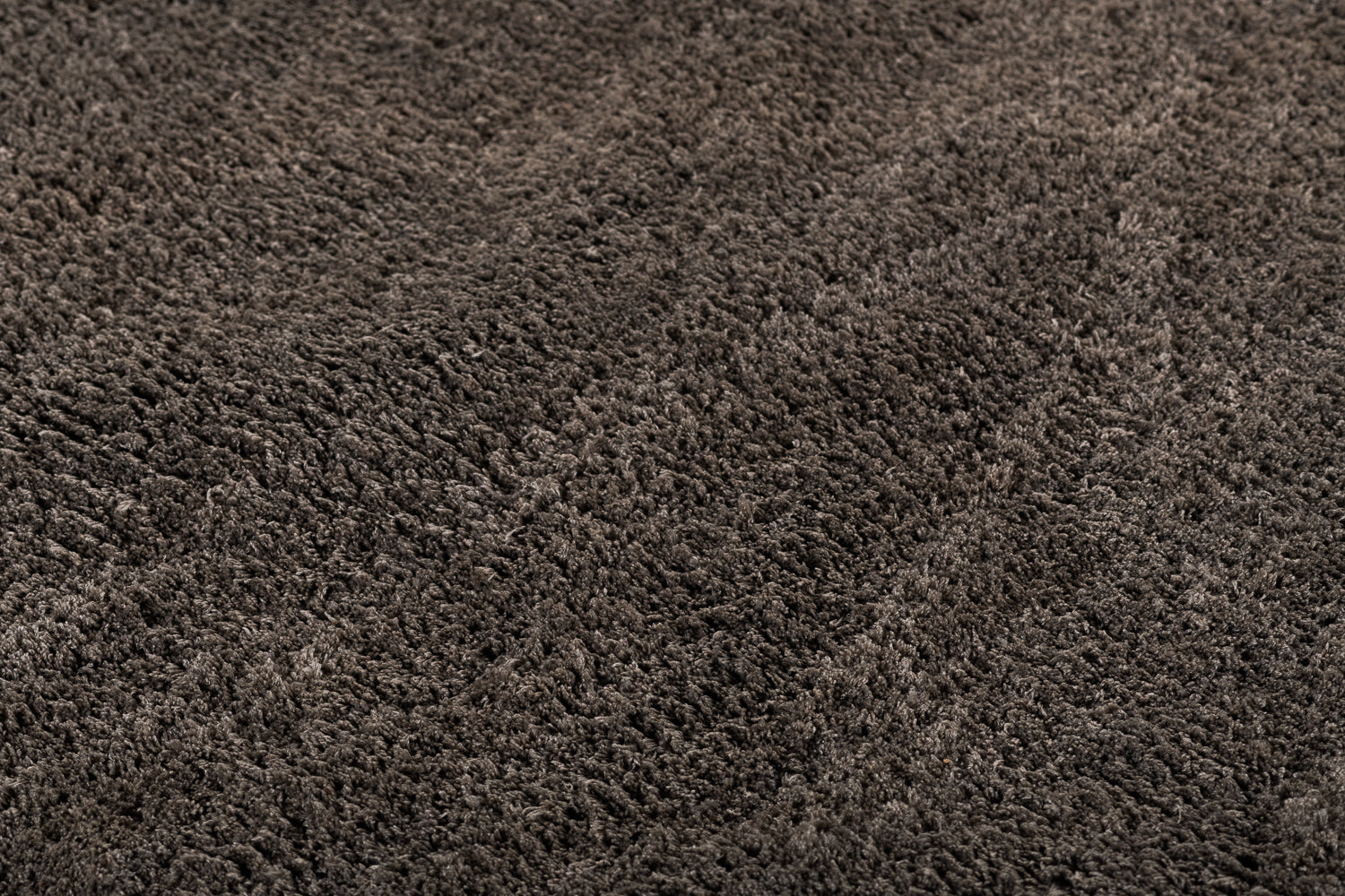 By Javy - Vloerkleed Faye - kleur Stone - rond 160 cm - zachte shaggy