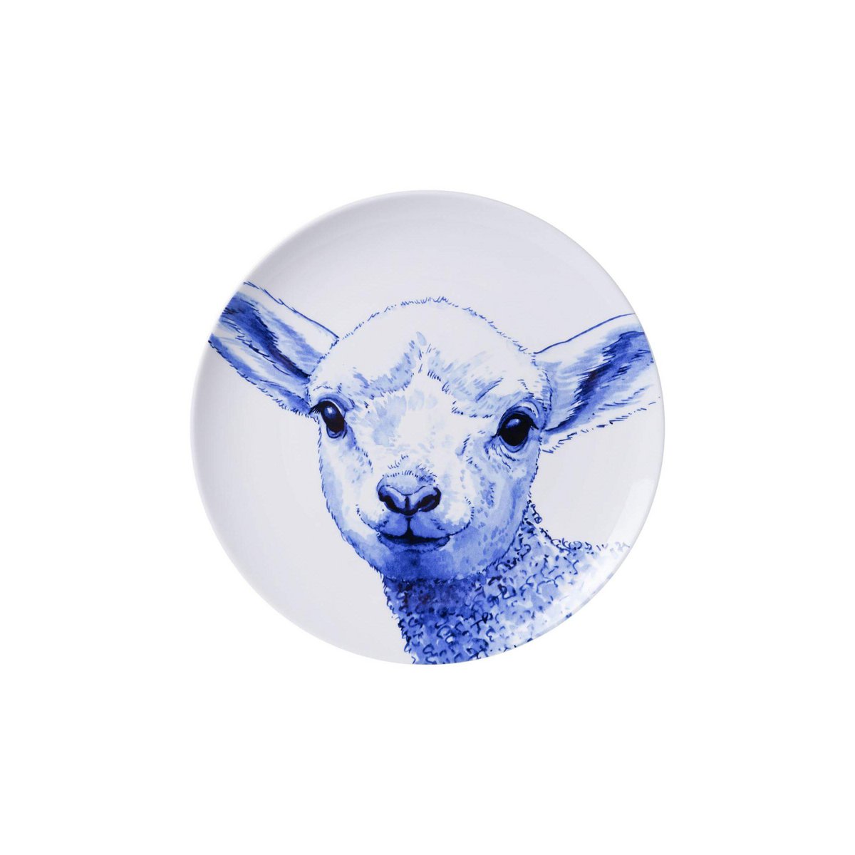 Heinen Delfts Blauw - Wandbord Lammetje