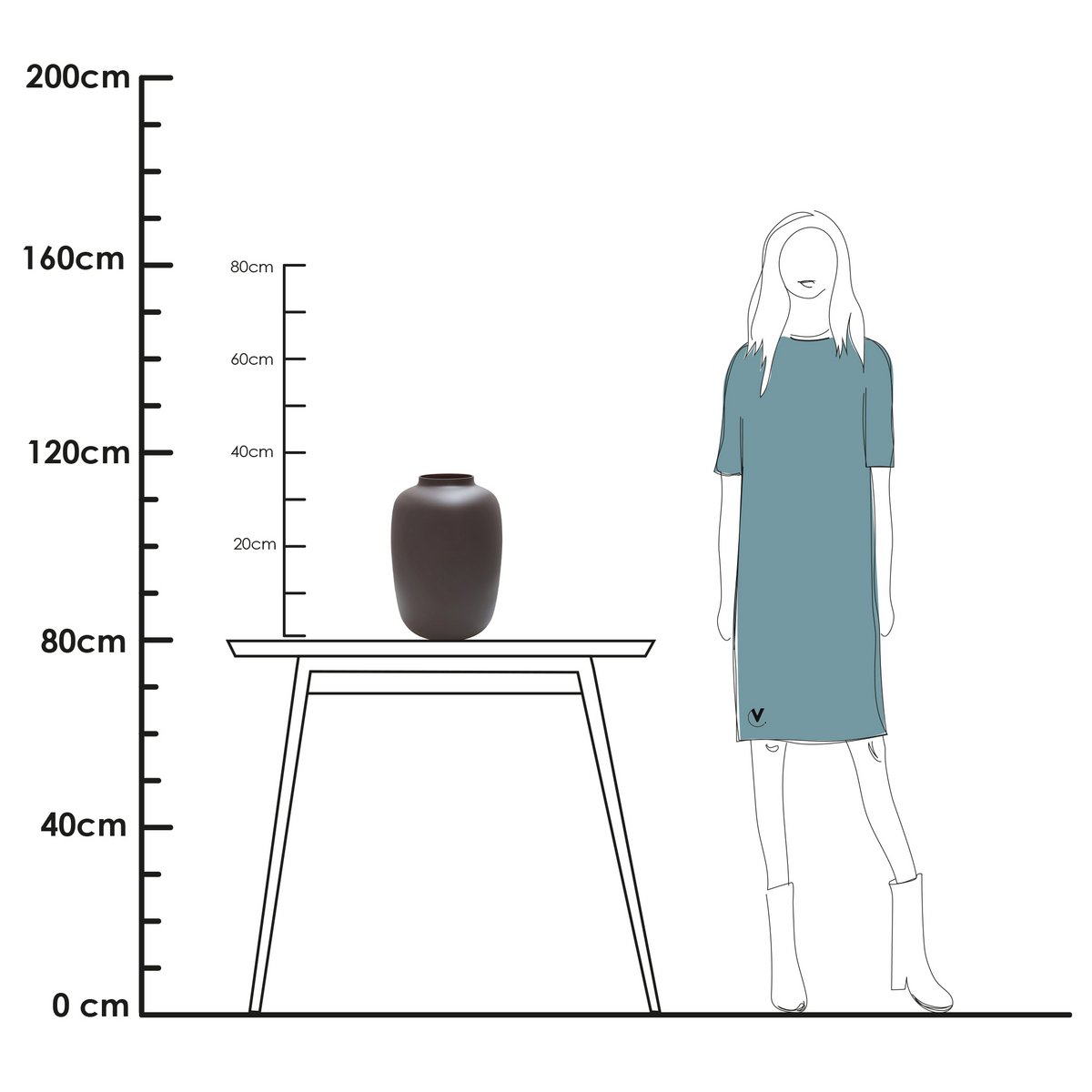 Vase the World - Vaas - Artic matte earth