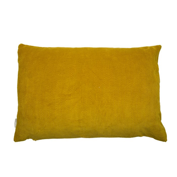 Mrs. Bloom - Vintage corduroy sierkussen 'Julia' (60cm x 40cm, Oker)