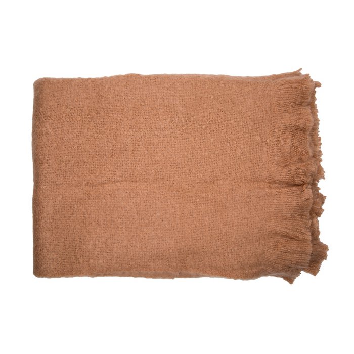 Mrs. Bloom - Gebreide plaid 'Knit' (130cm x 170cm, Nude)