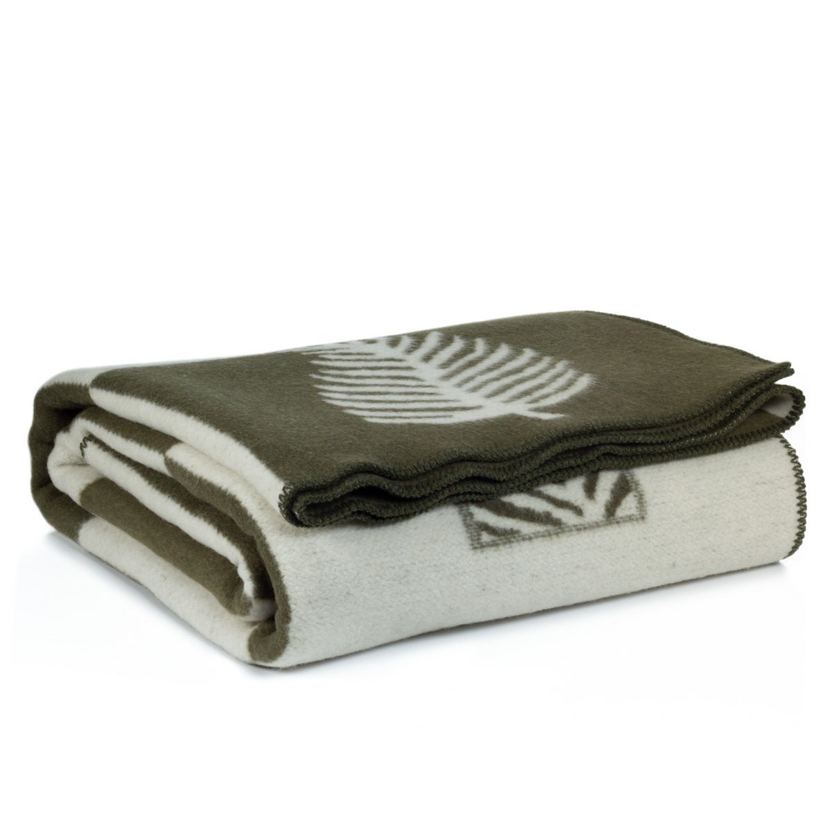 MoST Blankets - Merinowollen beddeken LEAF groen