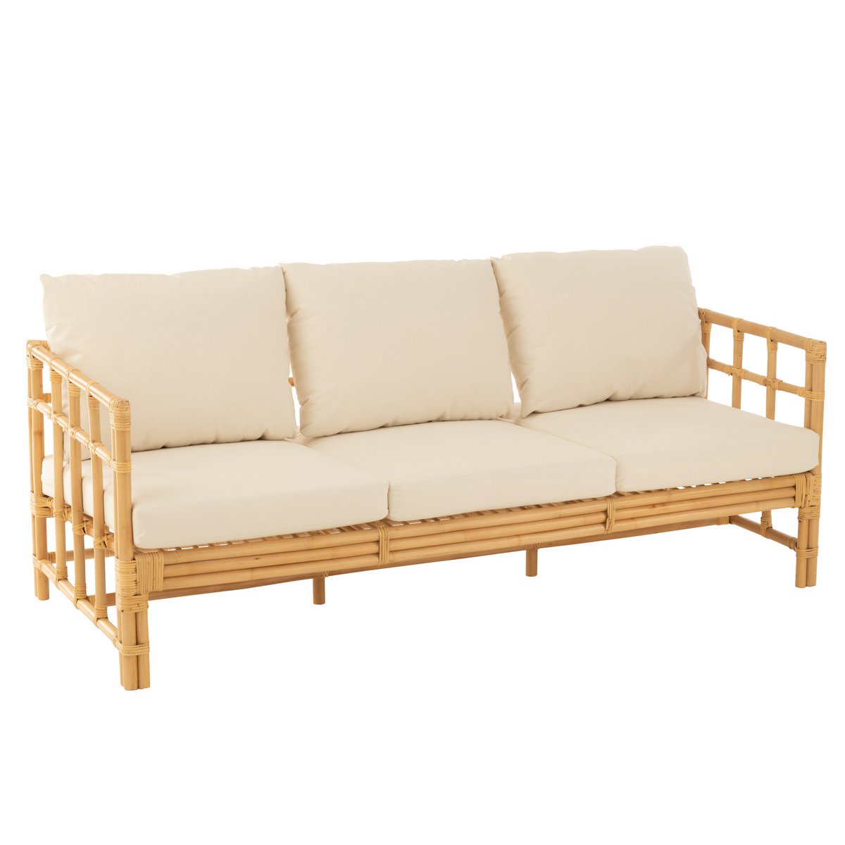 J-Line - Sofa 'Elise' (3-persoons, Wit)
