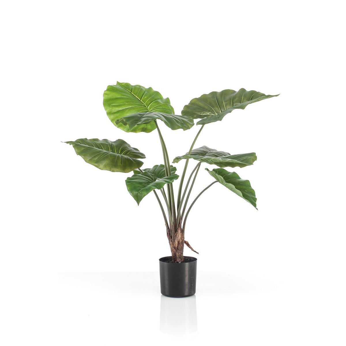 Green BoutiQ - Kunstplant - Alocasia - Olifantsoor - 70 cm